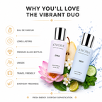 XIVORA Zivaa and Neer displayed a list of product benefits.