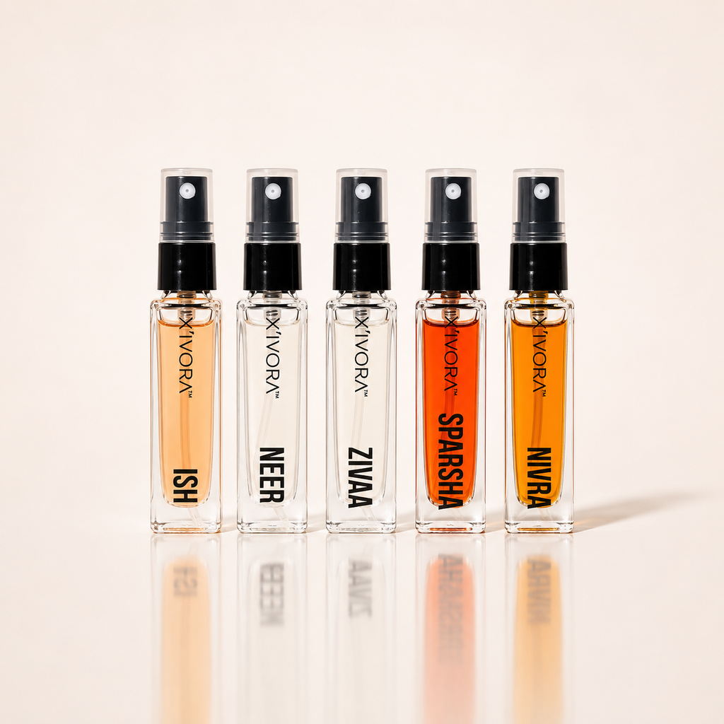 XIVORA signature perfume collection.