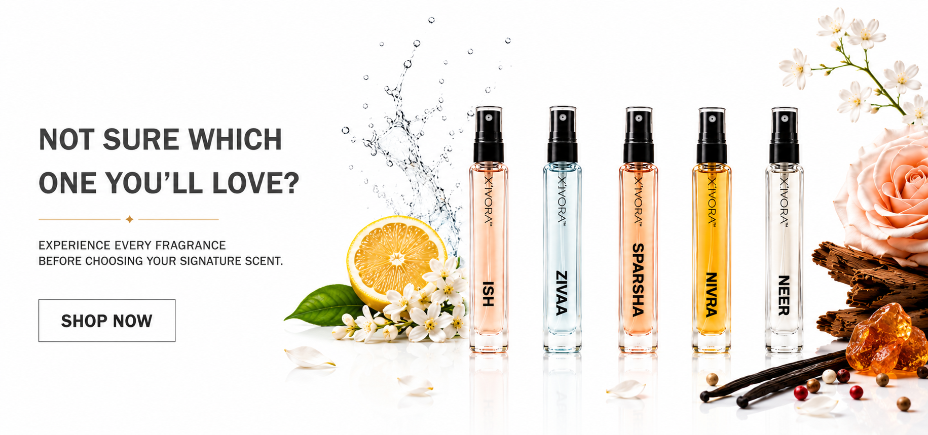 XIVORA Discovery Set EDP, featuring five 8ml sample.