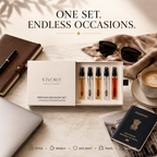 XIVORA perfume featuring five travel-size discovery set.