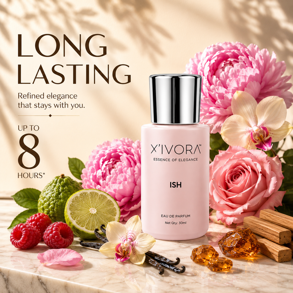XIVORA ISH EDP LONG LASTING UP TO 8 HOURS.