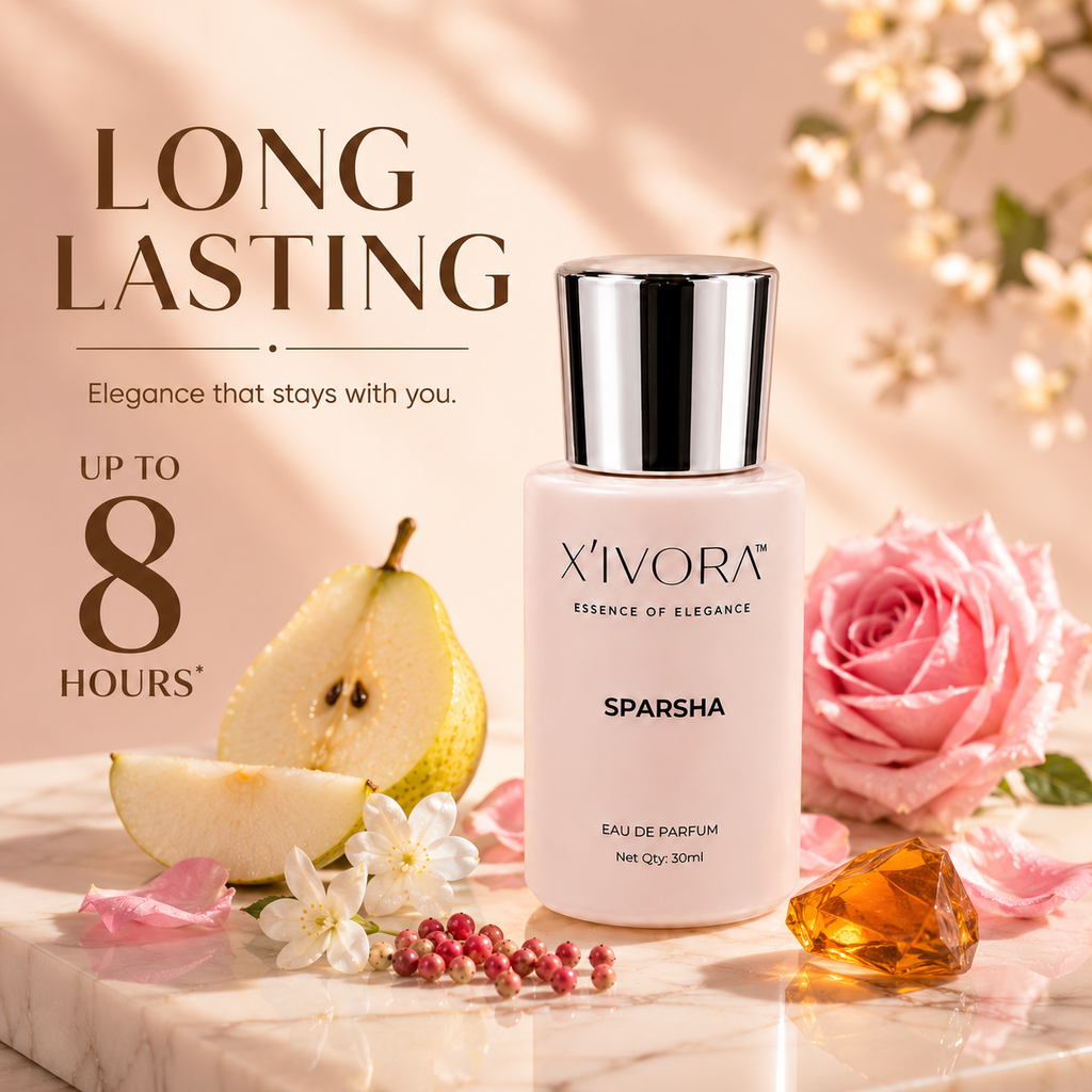 XIVORA Sparsha EDP LONG LASTING UP TO 8 HOURS.