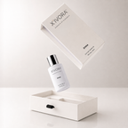 Floating XIVORA ZIVAA perfume bottle with premium packaging
