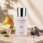 XIVORA ZIVAA styled on a marble surface