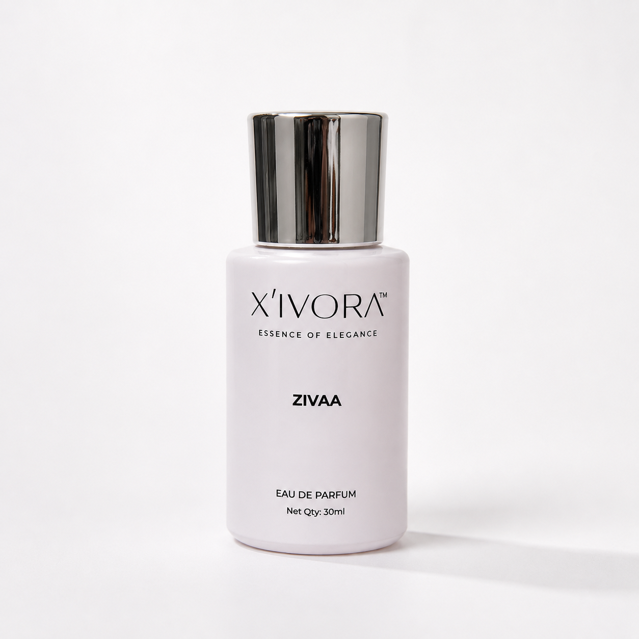 XIVORA ZIVAA Eau De Parfum bottle with premium packaging